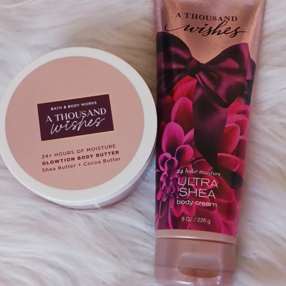 Bath & Body Works A Thousand Wishes Glowtion Body Butter & Body Lotion